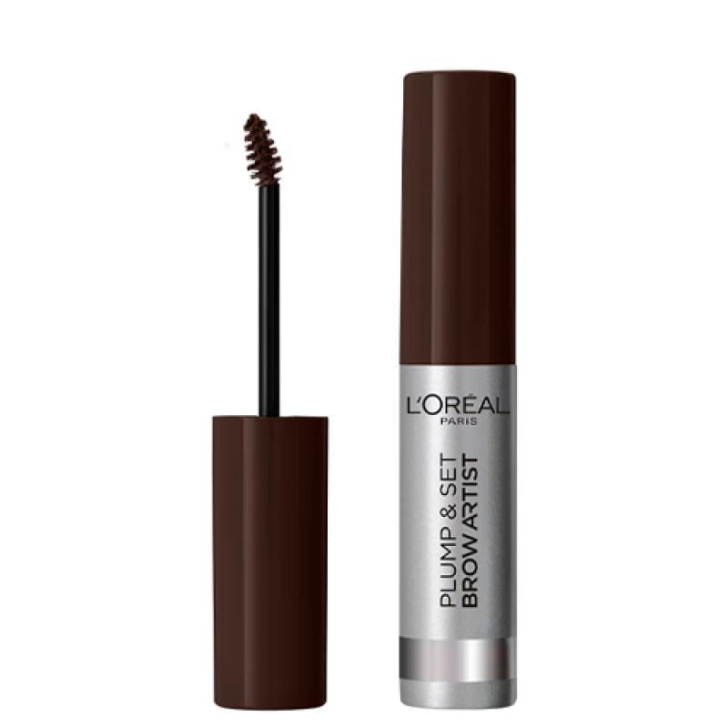 L'Oreal Paris Тушь для бровей Plump & Set Brow Artist, Оттенок 108, темный брюнет