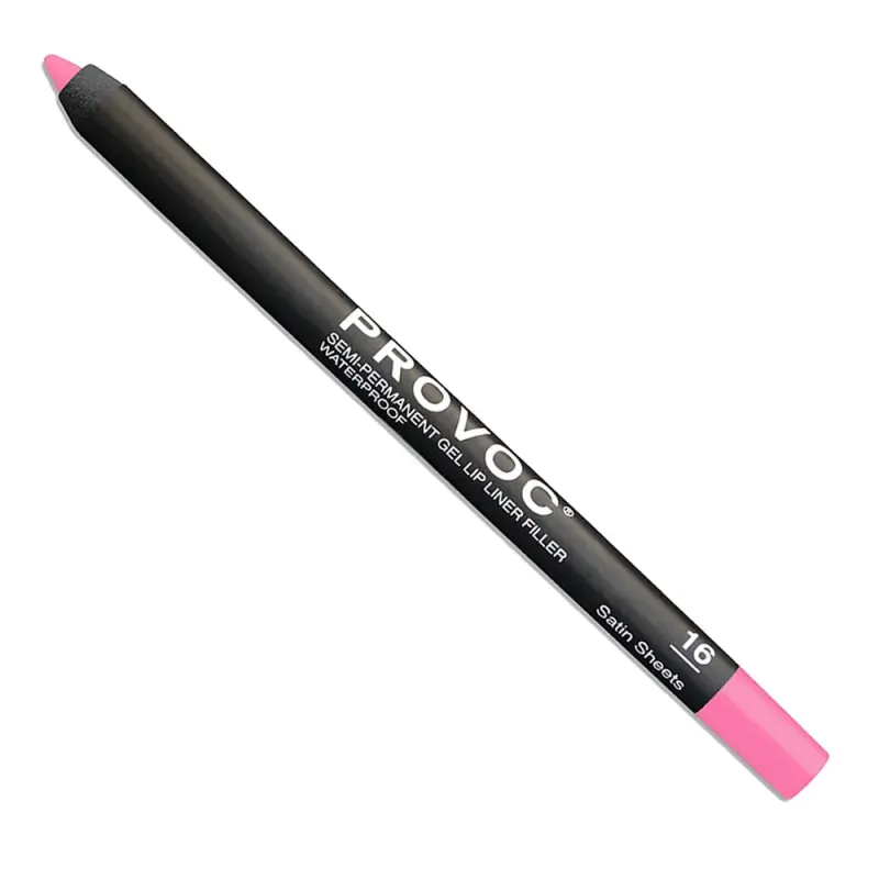 PROVOC Semi-Permanent Gel Lip Liner Filler WP 16 Satin Sheets Гелевая подводка в карандаше для губ LPL16