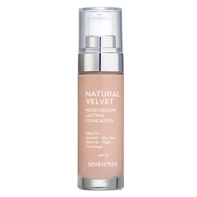 Seventeen Cosmetics Тональный крем длительного действия NATURAL VELVET MOISTURIZING LASTING FOUNDATION, т.6
