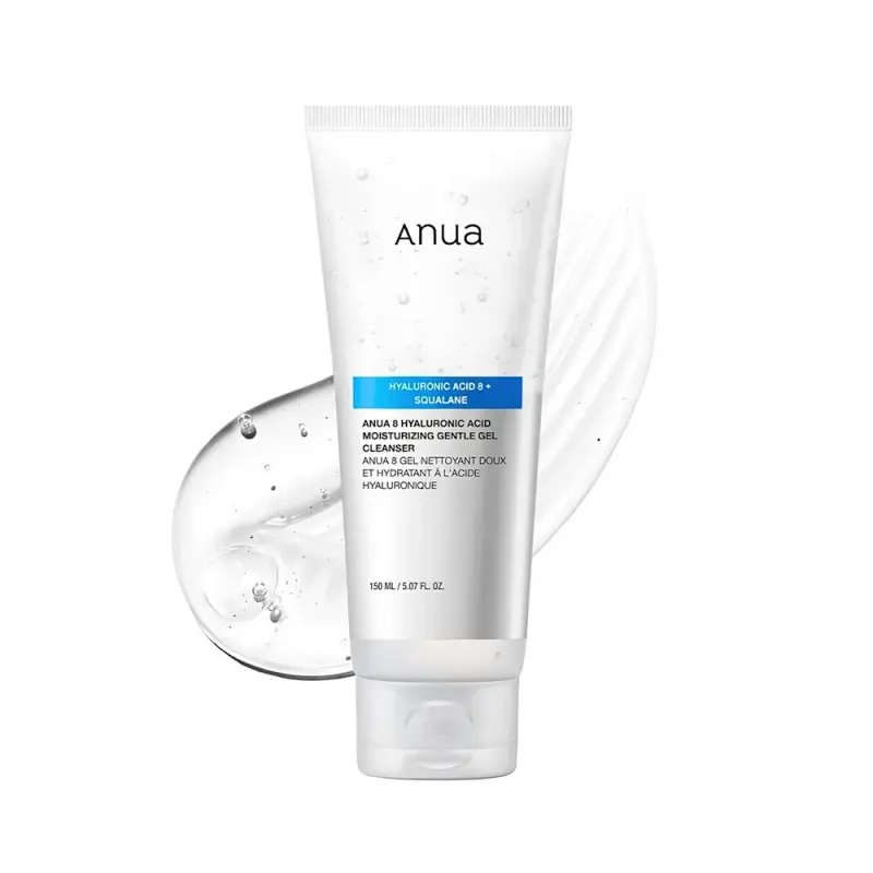 ANUA 8 HYALURONIC ACID MOISTURIZING GENTLE GEL CLEANSER Увлажняющий гель для умывания с 8 видами гиалуроновой кислоты 150ml