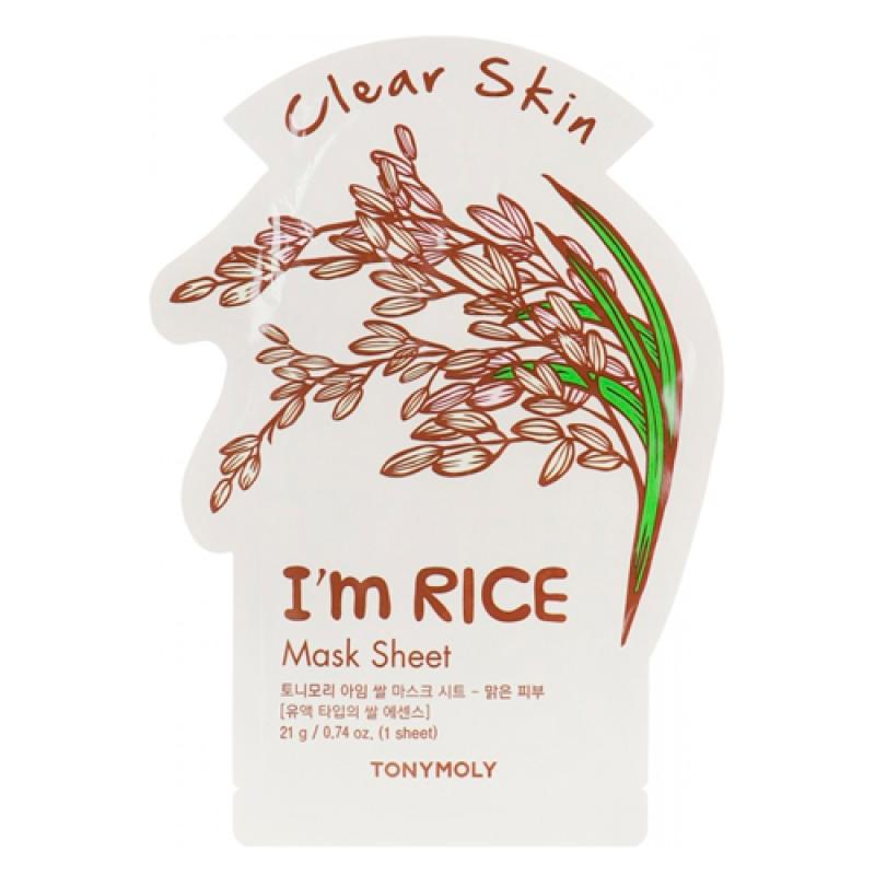 Tony Moly Маска для лица I'M RICE MASK SHEET - BRIGHTENING