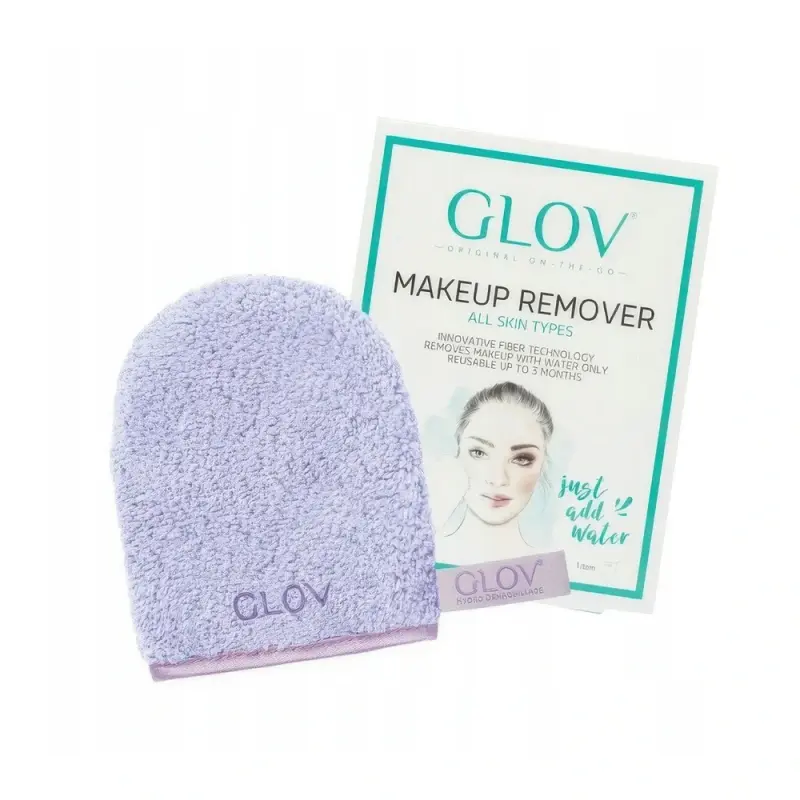 GLOV WATER-ONLY MAKEUP REMOVER AND SKIN CLEANSING MITT Very Berry INT W5