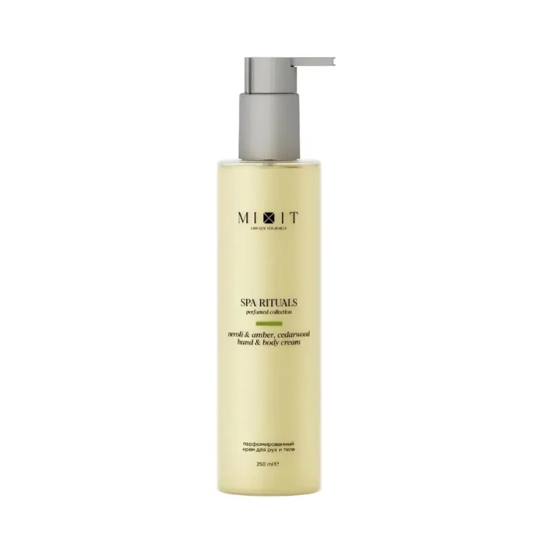 MIXIT Парфюмированный крем для рук и тела с ароматом нероли, амбры и кедра Spa Rituals Hand & Body Cream Neroli & Amber, Cedarwood 250мл