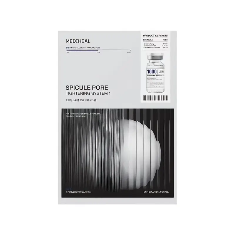 MEDIHEAL SPICULE PORE TIGHTENING SYSTEM 1 Маска Ампульная с высокой концентрацией спикул