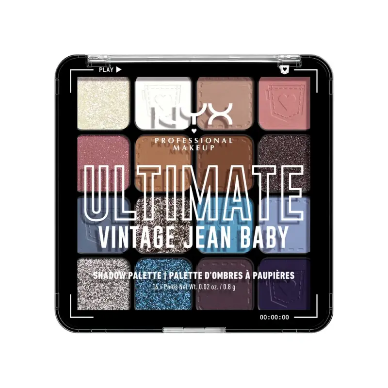 NYX ULTIMATE SHAD PAL 16-PAN VINTAGE JE Палитра теней
