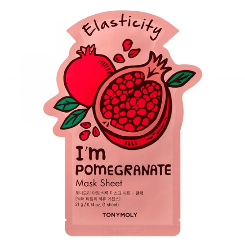 Tony Moly Маска для лица I'M POMEGRANATE MASK SHEET - ELASTICITY