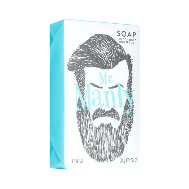 SOMERSET Mens Mr Manly Soap 200g (ii) Wrapped  Мужское мыло Mr Manly 200г