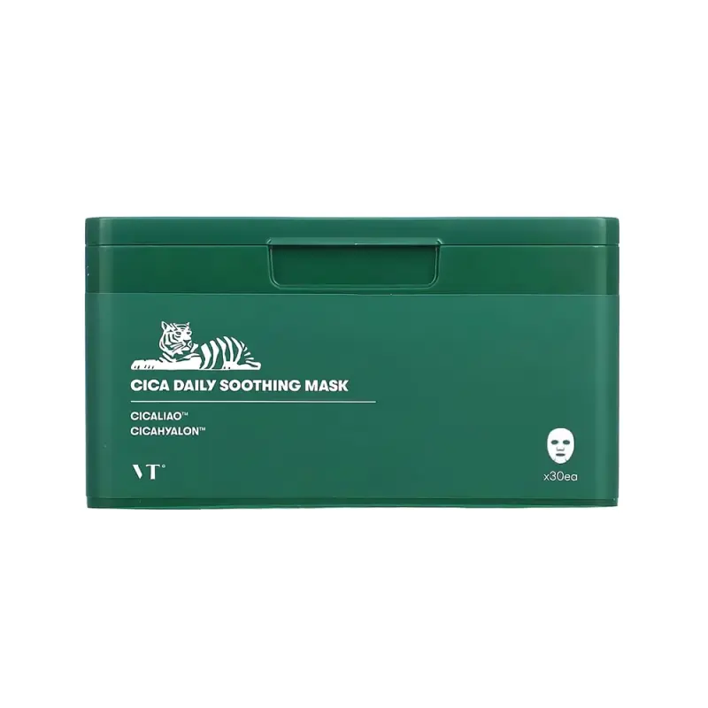 VT CICA DAILY SOOTHING MASK Набор масок с центеллой 30 шт 350 мл