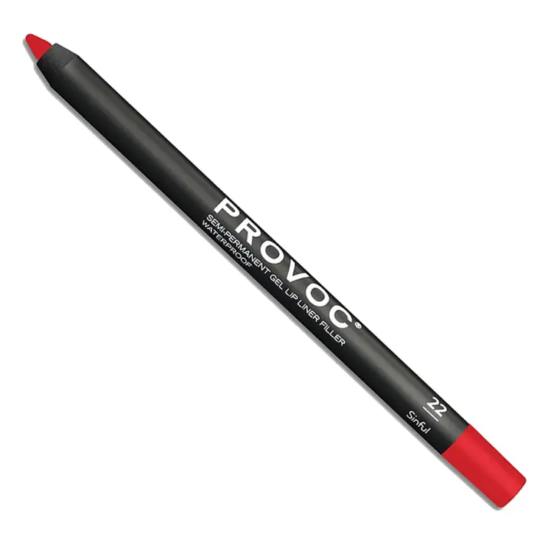 PROVOC Semi-Permanent Gel Lip Liner Filler WP 22 Sinful Гелевая подводка в карандаше для губ LPL22