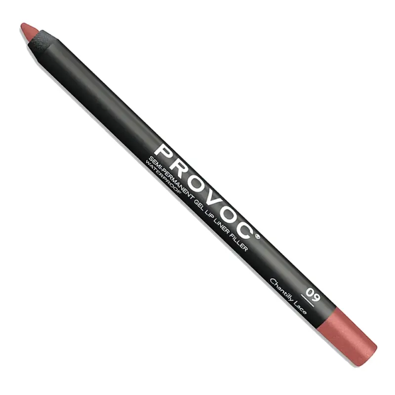 PROVOC Semi-Permanent Gel Lip Liner Filler WP 09 Chantilly Lace Гелевая подводка в карандаше для губ LPL09