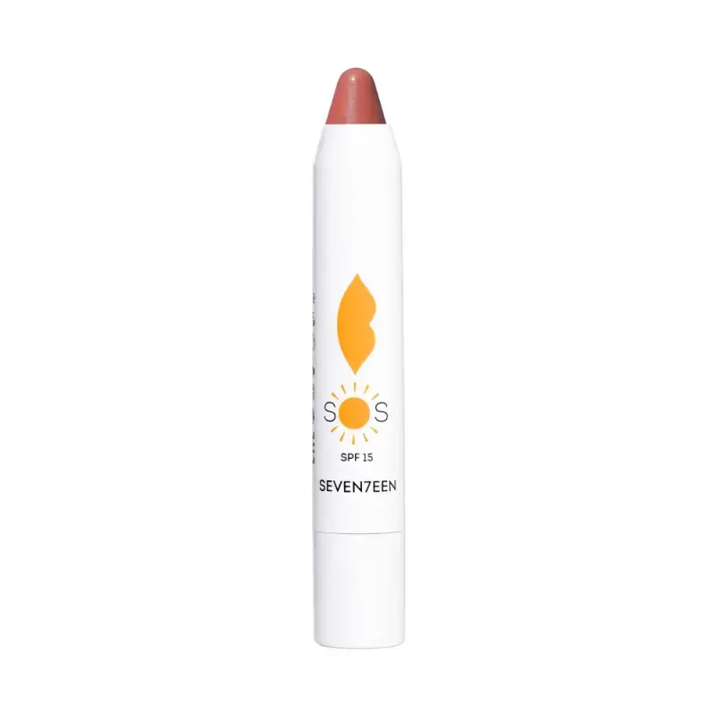 Seventeen Восстанавливающий увлажняющий бальзам для губ SOS LIP REPAIR SPF 15+ Нежная карамель