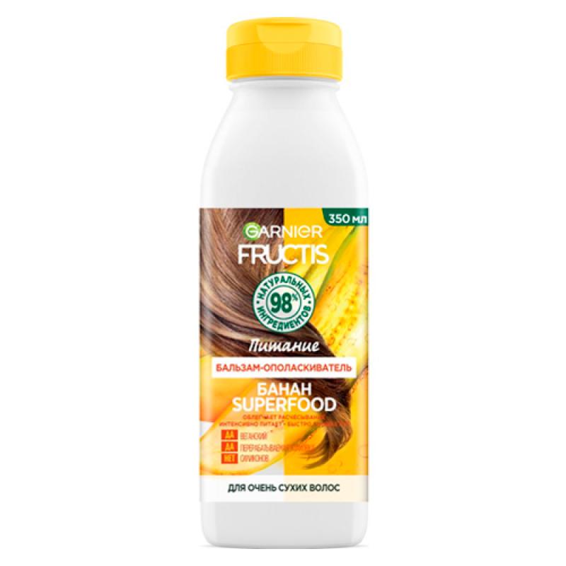 Fructis бальзам-ополаскиватель Банан Superfood Питание д очень сухих волос 350мл