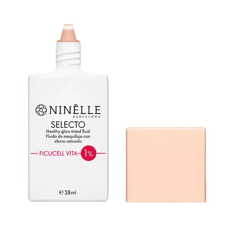 NINELLE Тональный крем-флюид с эффектом здорового сияния SELECTO №244 розово-бежевый
