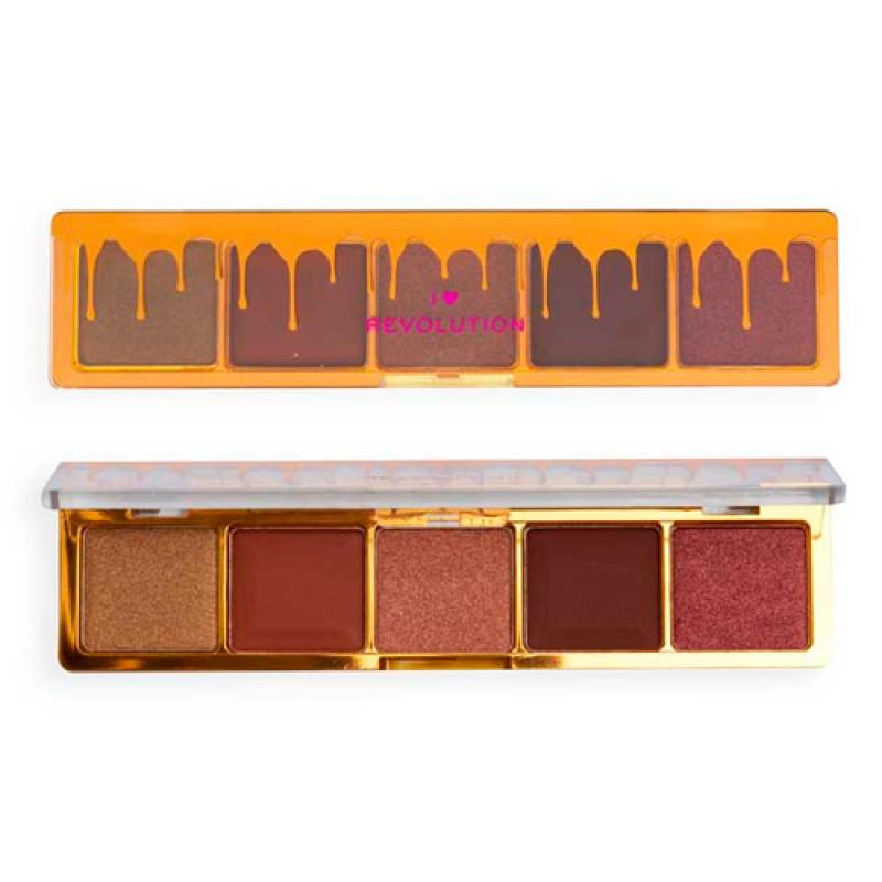 REVOLUTION I HEART ПАЛЕТКА ТЕНЕЙ ДЛЯ ВЕК MINI CHOCOLATE SHADOW PALETTE Milk Chocolate Ganache
