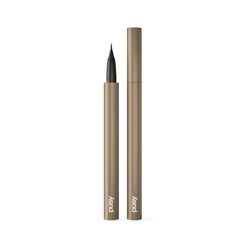 PUSY Цветной лайнер для бровей с тонким аппликатором grey brown