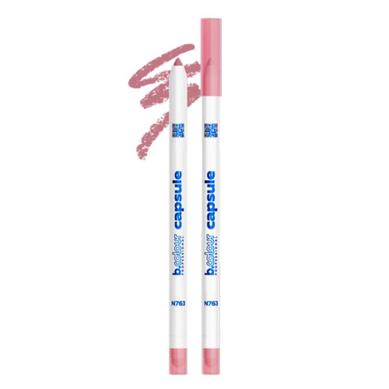 7DAYS B.COLOUR PRO CAPSULE Карандаш для губ стойкий 2в1 / N763, 0,5 г