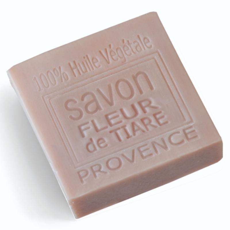 TIARE FLOWER, with sweet almond oil Square 100g Мыло ЦВЕТОК ТИАРЕ с маслом сладкого миндаля