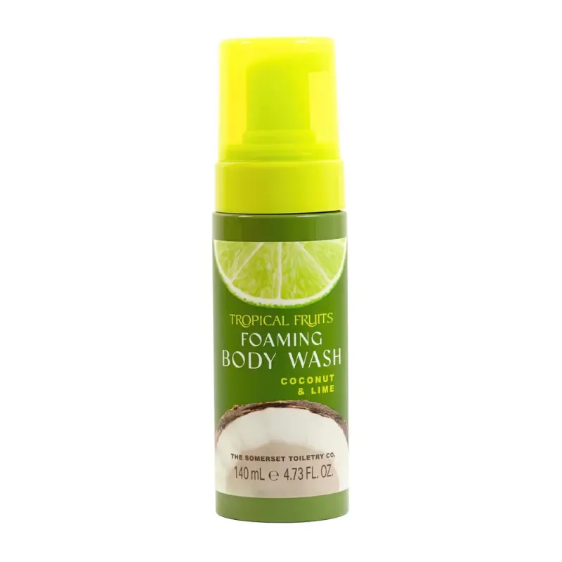SOMERSET Tropical Fruit Coconut & Lime Foaming Body Wash 140ml  Тропические фрукты 140 мл пенящийся гель для душа с кокосом и лаймом