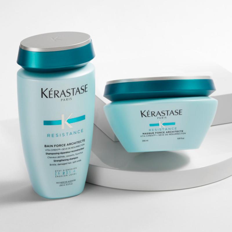 Kerastase гамма Резистанс: Шампунь-Ванна для повреждённых волос Форс Архитект, 250 мл