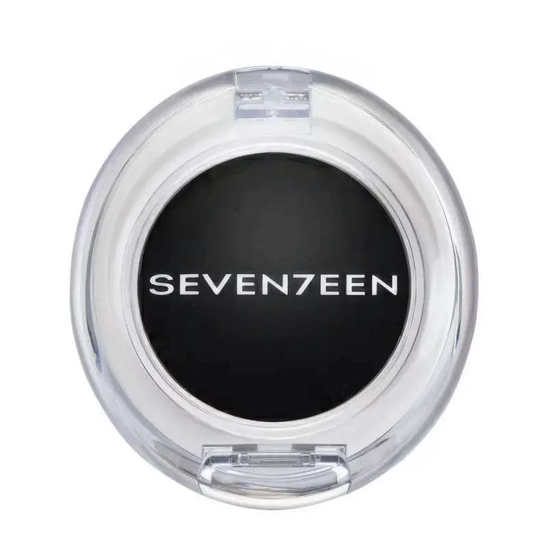 Seventeen Cosmetics Тени д/век компактные сатиновые т.216  SILKY SHADOW SATIN, черный
