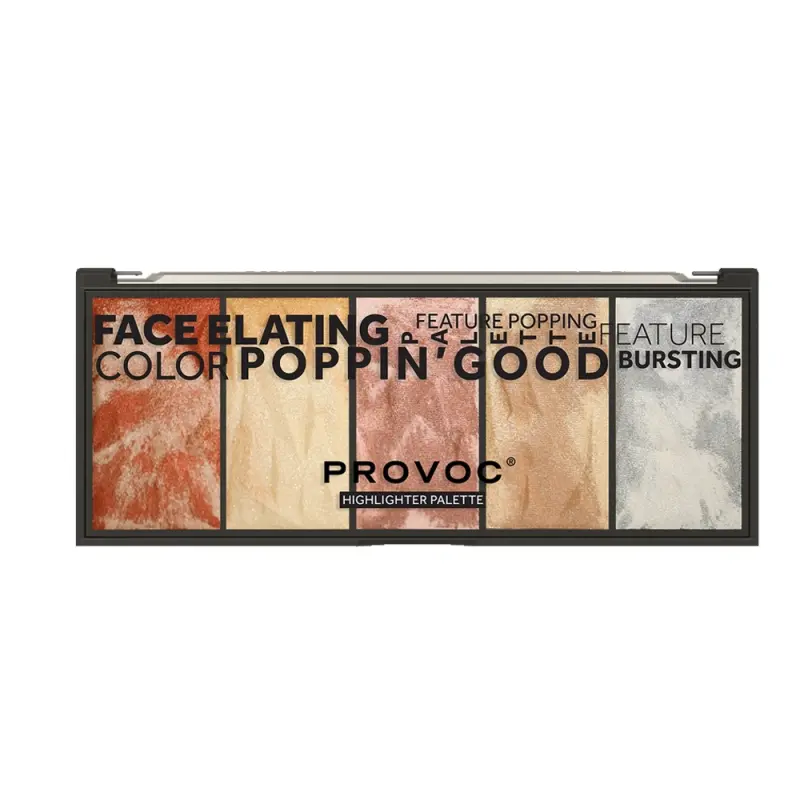 PROVOC Poppin’ Good Highlighter Palette 2x5 Colors Палитра хайлайтеров HGLPL