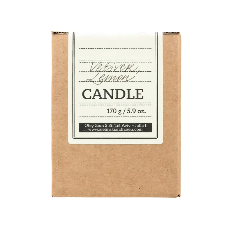 Zielinski & Rozen Candle Свеча Ветивер, Лимон 170гр
