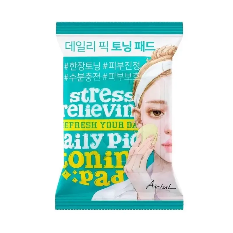 ARIUL ПЭДЫ ДЛЯ ЛИЦА STRESS RELIEVING DAILY PICK TONING PAD 30 шт