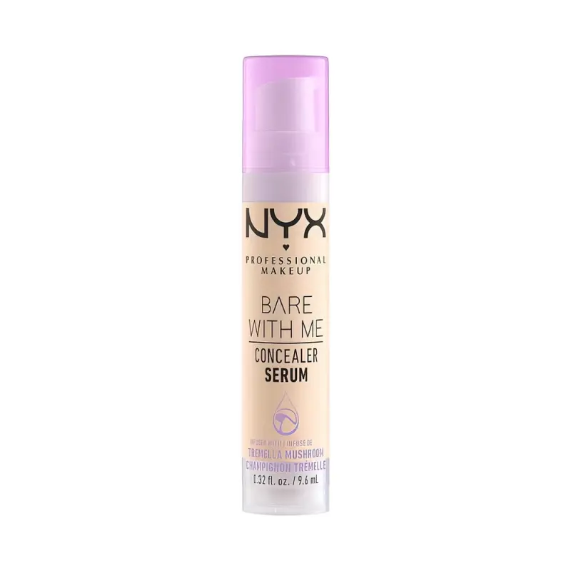 NYX PM Ухаживающая сыворотка-консилер для лица и тела BARE WITH ME, оттенок 01, BEIGE, 9.6 мл