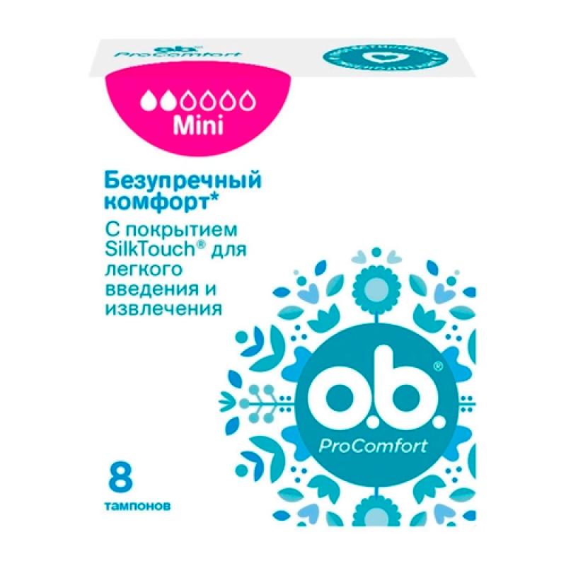 o.b.® Тампоны ProComfort Mini 8 шт (ТР)