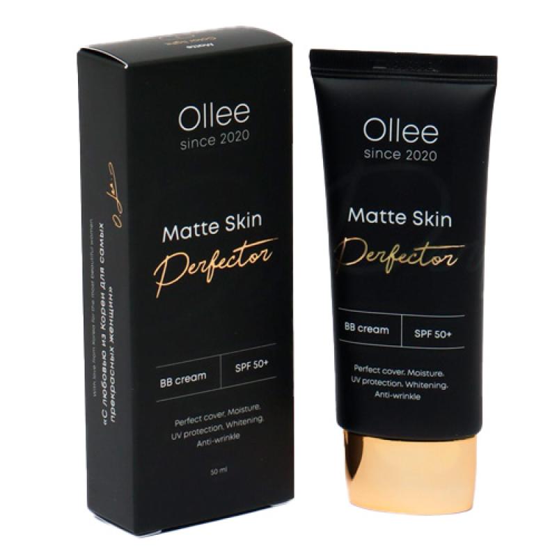 OLLEE BB-крем матирующий SPF50+, оттенок 1 светлый 50 мл