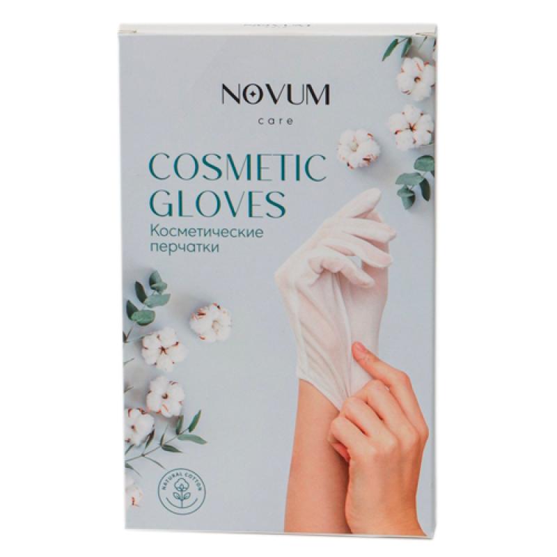 Novum  Косметические перчатки Cotton beige № L