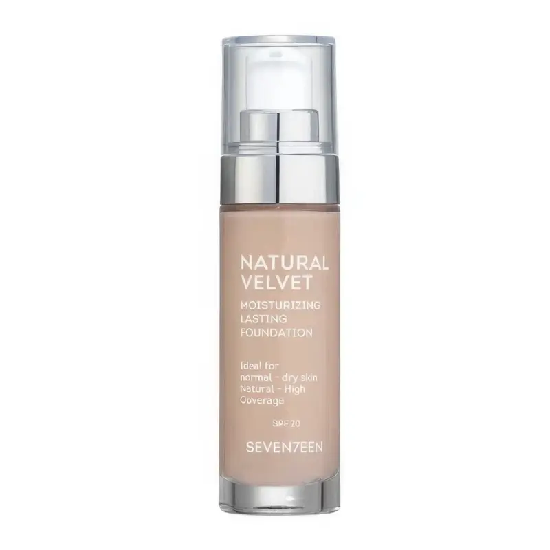 Seventeen Cosmetics Тональный крем длительного действия NATURAL VELVET MOISTURIZING LASTING FOUNDATION, т.6