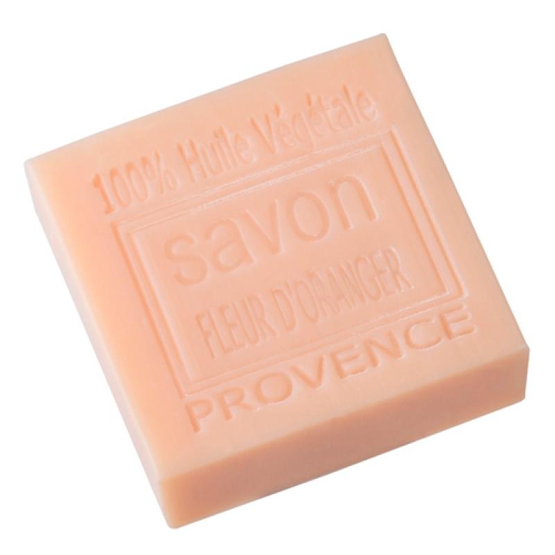 ORANGE BLOSSOM, with sweet almond oil Square 100g Мыло ЦВЕТОК ТИАРЕ с маслом сладкого миндаля