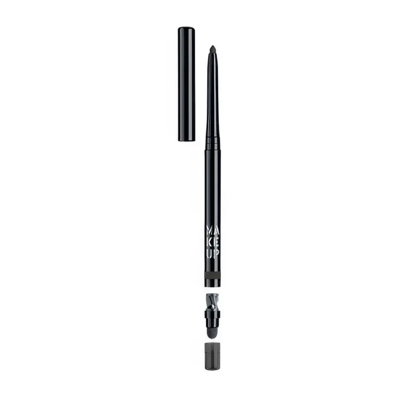 Make up Factory Автоматический контурный карандаш для глаз  Automatic Eyeliner  т.01 черный вельвет