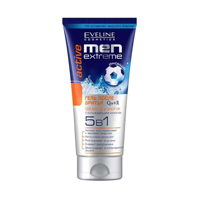 Eveline Гель после бритья q10+r 5в1 men extreme active, 200мл