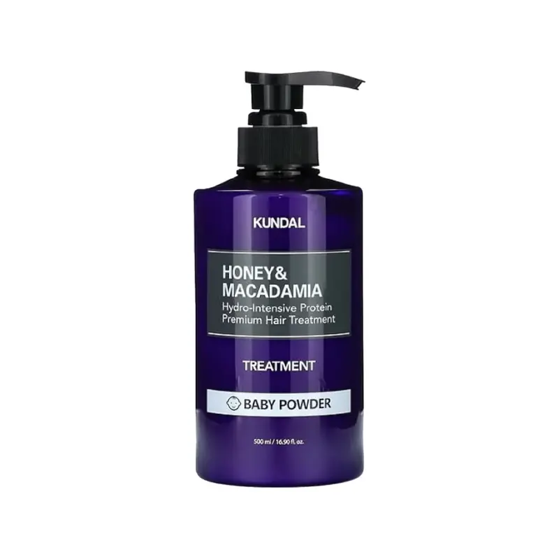 KUNDAL КОНДИЦИОНЕР ДЛЯ ВОЛОС HONEY/MACADAMIA PROTEIN PREMIUM TREATMENT 500ML (KUNDAL) BABY POWDER