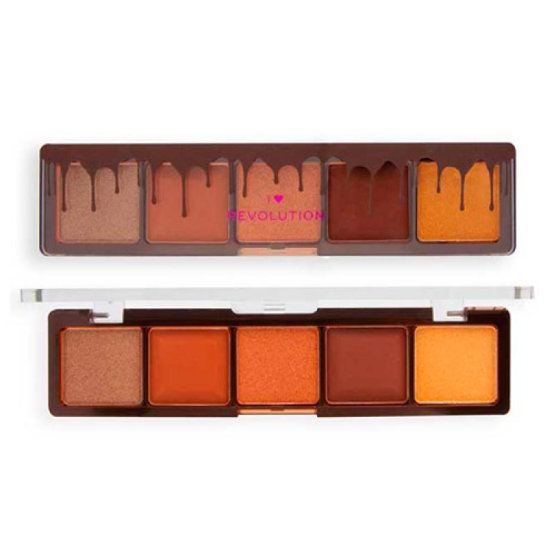 REVOLUTION I HEART ПАЛЕТКА ТЕНЕЙ ДЛЯ ВЕК MINI CHOCOLATE SHADOW PALETTE Chocolate Fudge