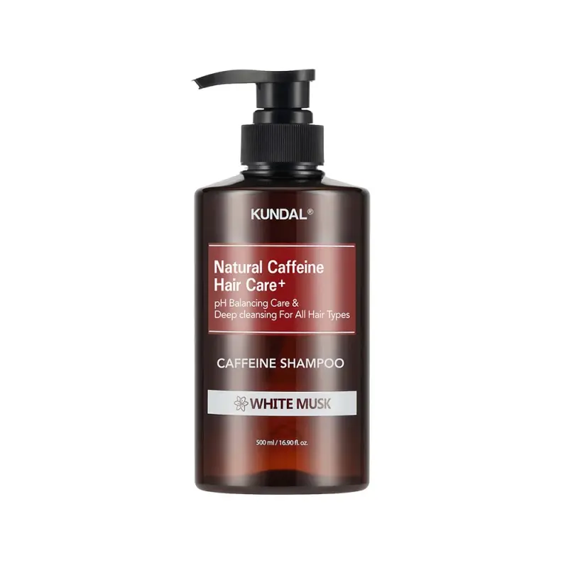 KUNDAL ШАМПУНЬ ПРОТИВ ВЫПАДЕНИЯ HAIR LOSS RELIEF SCALP CARE/CAFFEINE SHAMPOO 500ML (KUNDAL) WHITE MUSK