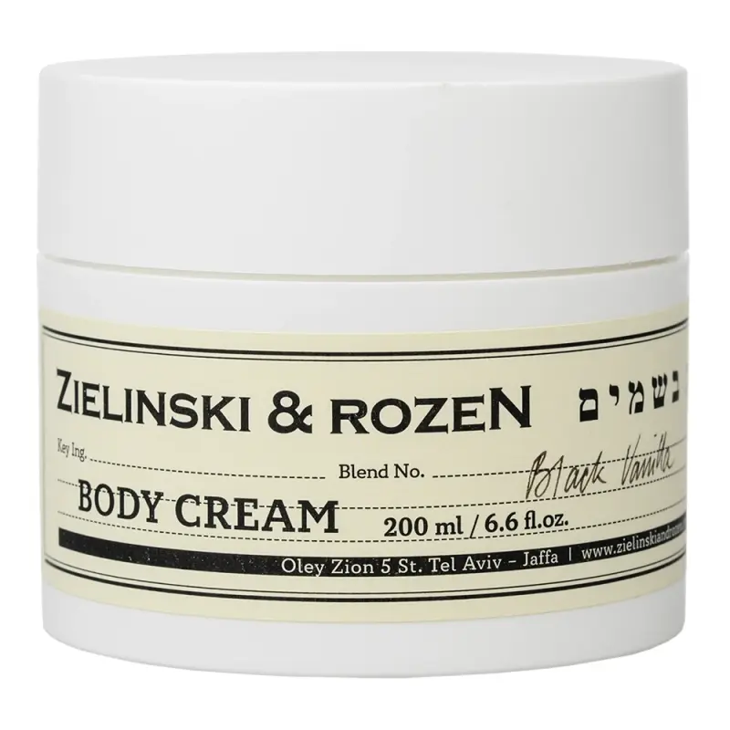 Zielinski & Rozen  Body cream in a jar of Black vanilla   Крем для тела в банке Ванильный Бленд 200мл