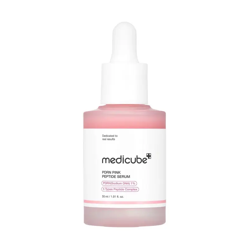 Medicube PDRN PINK PEPTIDE SERUM Восстанавливающая сыворотка с полинуклеотидами и пептидами  PDRN Pink Peptide 30 мл