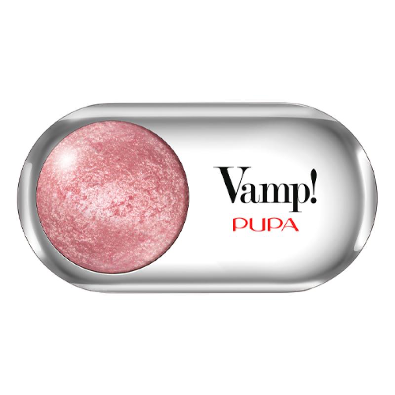 Pupa Запеченные сияющие тени VAMP! WET&DRY тон 105 Райский розовый