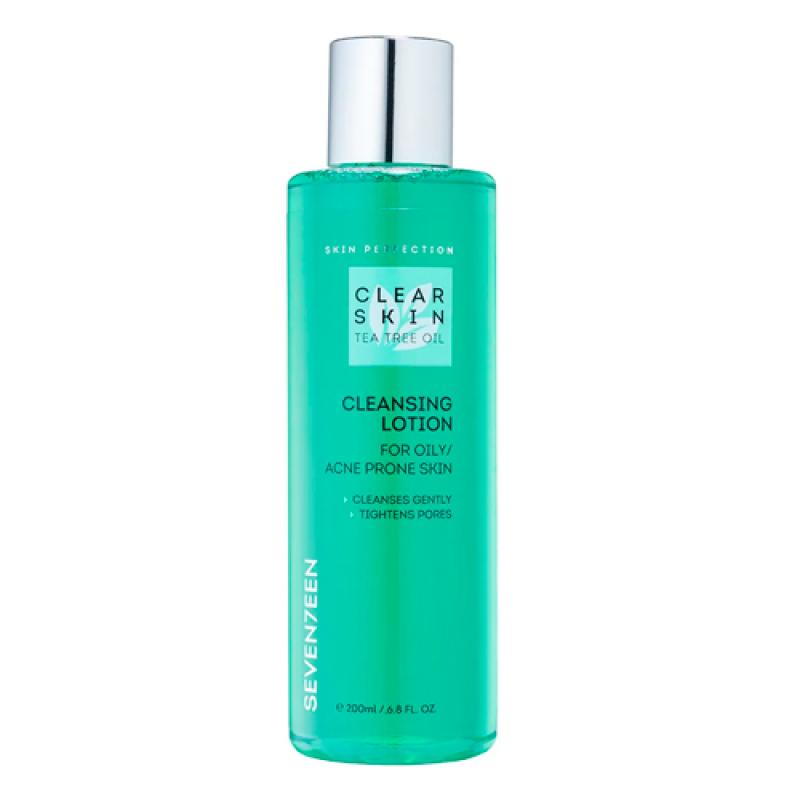 Seventeen Cos Очи-ий лос-н с мас-м чай-го дер-а Clear Skin Cleansing Lotion, 200мл