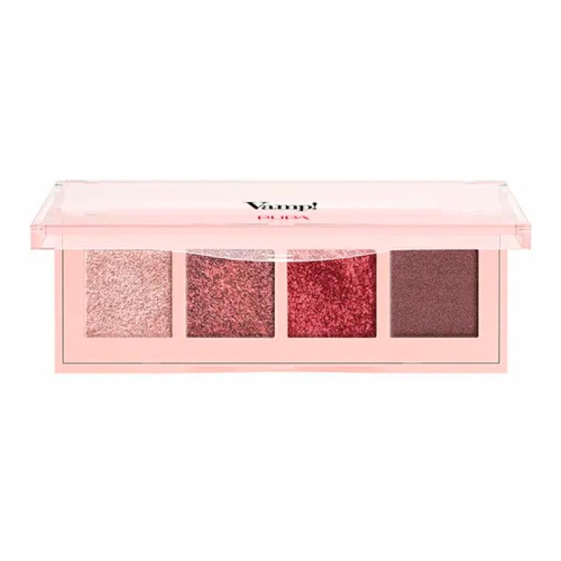PUPA Палетка теней VAMP! 4 EYESHADOWS PALETTE тон 003 Розовый бронзовый
