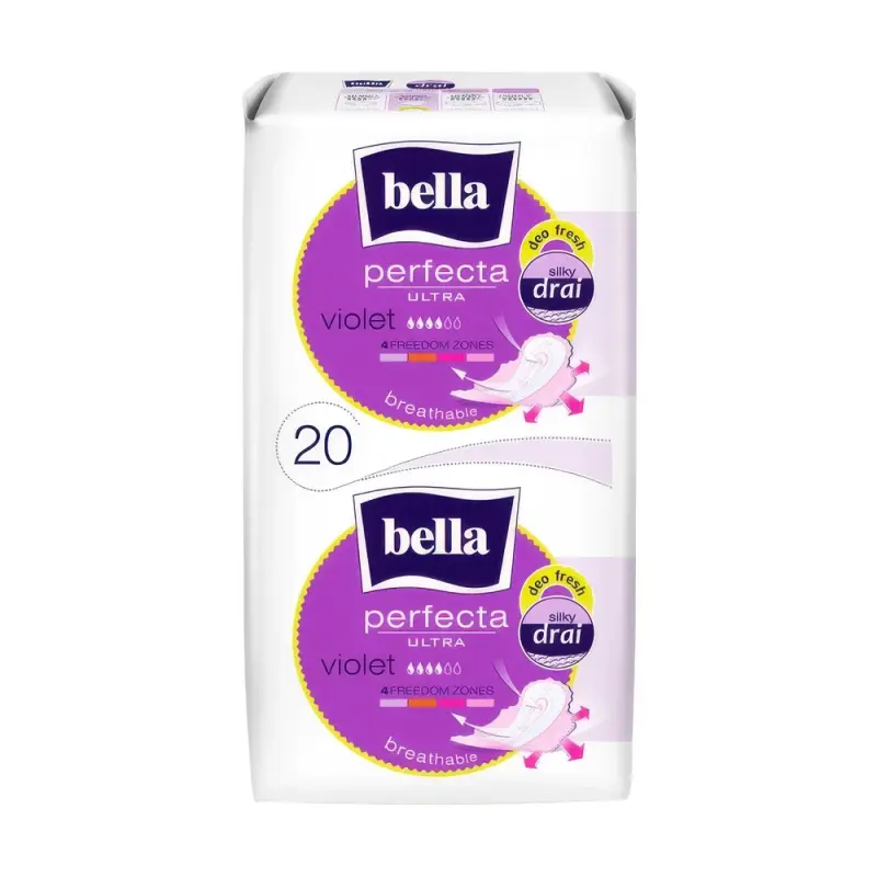 Bella Прокладки ж/впит.многосл.с фикс.клеев.слоем Perfecta ULTRA VIOLET DEO FRESH, 20 шт. в п/у