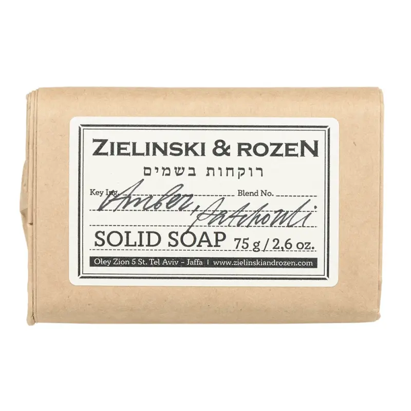 Zielinski & Rozen Solid soap MOSS Amber, Patchouli Твердое мыло МОСС 75гр
