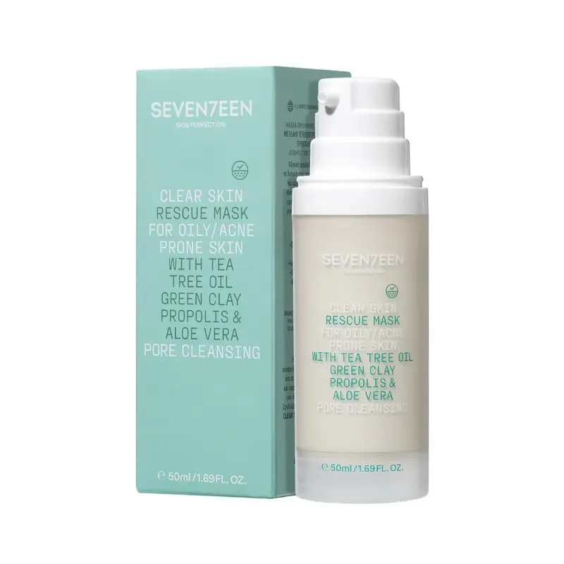 Seventeen Маска для лица с маслом чайного дерева CLEAR SKIN TEA TREE OIL RESCUE MASK