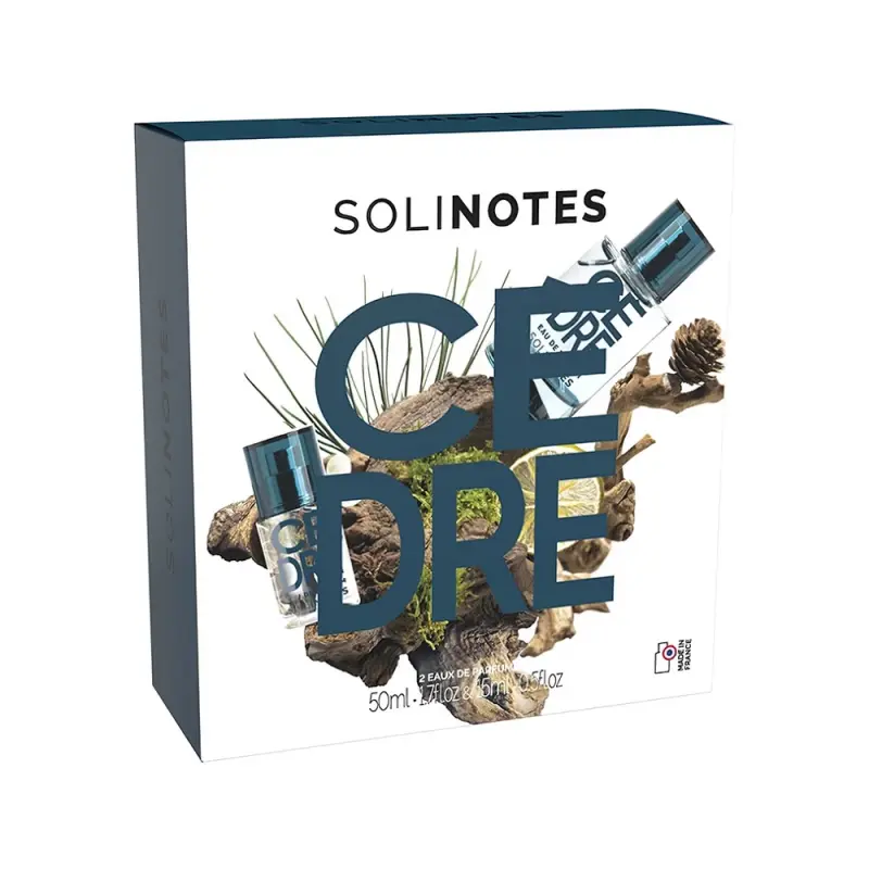 SOLINOTES Giftset CEDRE: EDP Spray 50ml + EDP Spray 15ml