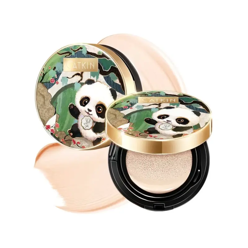 CATKIN PANDA LAND COVERAGE CUSHION BB CREAM C02 Light Beige