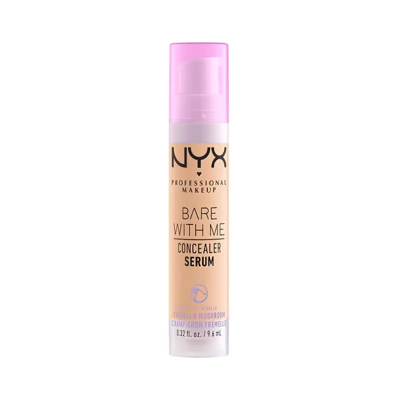 NYX Ухаживающая сыворотка-консилер для лица и тела BARE WITH ME, оттенок 04, BEIGE, 9.6 мл