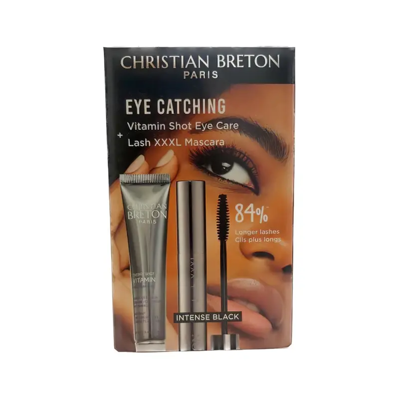 Christian BRETON EYE CATCHING Подарочный набор : Уход за кожей вокруг глаз Vitamin Shot 15мл + Тушь для ресниц Lash XXXL 15мл